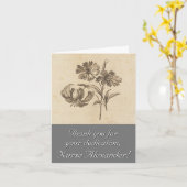 エレガントClassy "Thank you for your official" カード (黄色い花)