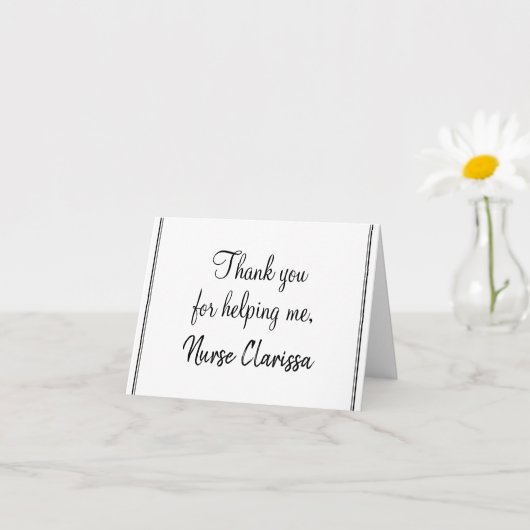 エレガントClassy "Thanks 救済 your me" Card カード (小さな植物)