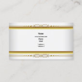 エレガントClassy White Data Business Companyプロフィール 名刺 (裏面)