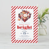 エレガントCookie Exchangeパーティーブルーレッド 招待状 (スタンド正面)