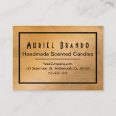 エレガントCopper Candle Company V4名刺 名刺 (正面)