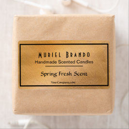 エレガントCopper Candle Company V5キャンドル瓶ラベル ラベル