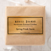 エレガントCopper Candle Company V5キャンドル瓶ラベル