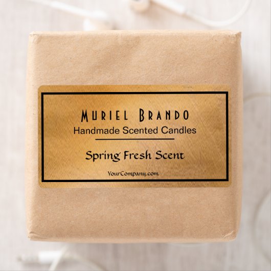 エレガントCopper Candle Company V5キャンドル瓶ラベル ラベル (インサイチュ)