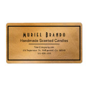 エレガントCopper Candle Company V5差出人住所 ラベル (正面)