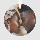 エレガントCountry Manor結婚のPhotokeepsake オーナメント (裏面)