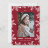 エレガントCranberryとWhite Pine Frameの写真 シーズンカード (正面)