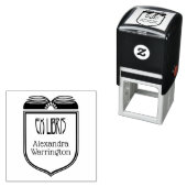 エレガントCrest Ex LibrisブックネームEmbosser セルフインキングスタンプ (インサイチュ)