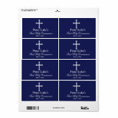 エレガントCross First Communion Favoritesラベル ラベル (フルシート)
