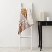 エレガントCustom Wedding Photo Bride & Groom's Names シェルパブランケット (インサイチュ)