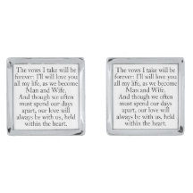 エレガントCustom Wedding Words Song Vows Groom