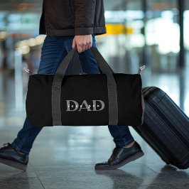 エレガントDAD Love You ブラック 小型ダッフルバッグ ダッフルバッグ