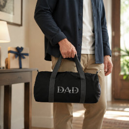 エレガントDAD Love You ブラック 小型ダッフルバッグ ダッフルバッグ