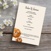 エレガントDandelionお祝いのLife Photo Card 招待状