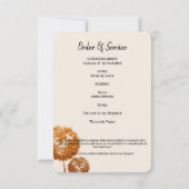 エレガントDandelionお祝いのLife Photo Card 招待状 (裏面)