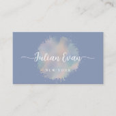 エレガントDandelion Blue Healthcareスクリプト 名刺 (正面)