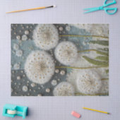 エレガントDandelion Dreams、ミックスメディア 薄葉紙 (クラフト)