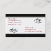 エレガントDesigner名刺テンプレート 名刺 (裏面)