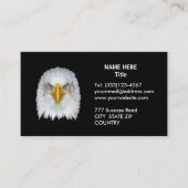 エレガントEagle on Black and White 名刺 (正面)