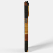 エレガントEarth Tonesグリッド – 黒とオークレーの調和 Case-Mate iPhoneケース (裏面 / 右)