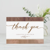 エレガントEarth Warm Tones水色 サンキューカード (スタンド正面)