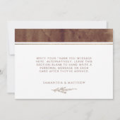 エレガントEarth Warm Tones水色 サンキューカード (裏面)