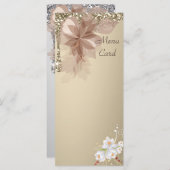 エレガントExvasanzaのメ結婚ニュー・カード メニュー (正面/裏面)