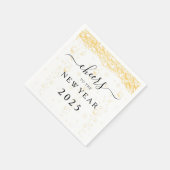 エレガントFizzバブル応援大晦日 スタンダードカクテルナプキン (角)