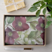 エレガントFreesiaフローラ紫色の水色 薄葉紙 (ギフト)