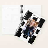 エレガントGeometric Black & White Business Photo プランナー手帳 (ディスプレー)