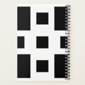 エレガントGeometric Black & White Business Photo プランナー手帳 (裏面)