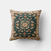 エレガントGreen Kilim Pillows:宇宙の変革 クッション (裏面)