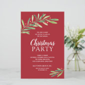 エレガントGreenery Christmas Budget招待状 (スタンド正面)