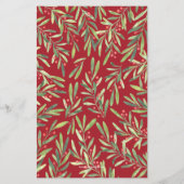 エレガントGreenery Christmas Budget招待状 (裏面)