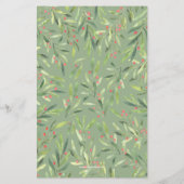 エレガントGreenery Christmas Budget招待状 (裏面)