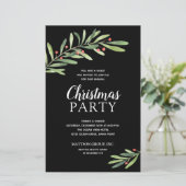 エレガントGreenery Christmas Budget招待状 (スタンド正面)