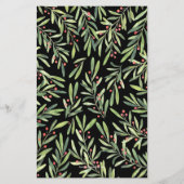 エレガントGreenery Christmas Budget招待状 (裏面)