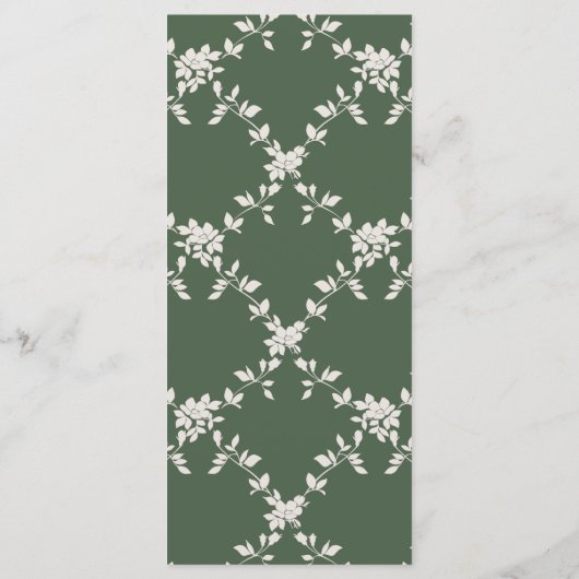 エレガントGreenery Editableのディ結婚ナーメニュー メニュー (裏面)