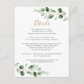 エレガントGreenery Eucalyptus情報詳細 エンクロージャーカード (正面)