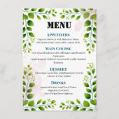 エレガントGreenery Frameのメ結婚ニュー メニュー (正面)