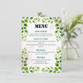 エレガントGreenery Frameのメ結婚ニュー メニュー (スタンド正面)