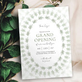 エレガントGreenery Grand Opening Businessロゴ 招待状