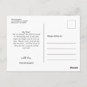 エレガントGreenery New Address Moving Announcement ポストカード (裏面)