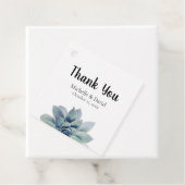 エレガントGreenery Succulent結婚の感謝 フェイバータグ (インサイチュ)