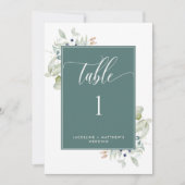エレガントGreenry 結婚's Table Number, Green (正面)