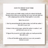 エレガントGreenry 結婚's Table Number, Green