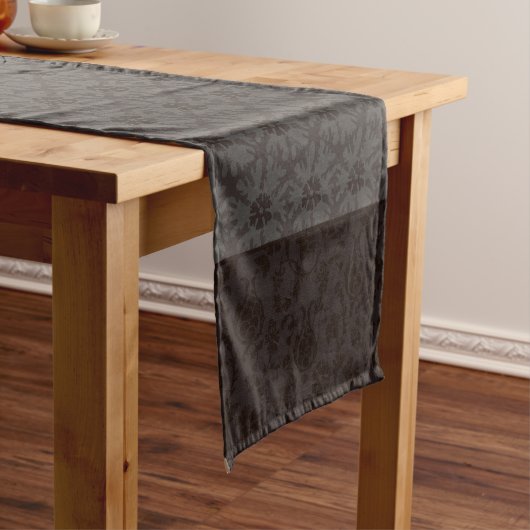 エレガントGreige Damaskクリスマススターパターン ショートテーブルランナー (インサイチュ)