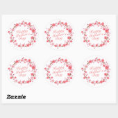 エレガントHappy Mother's Dayフローラリース ラウンドシール (シート)