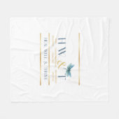 エレガントHealWell & Thrive フリースブランケット (正面(横))