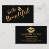 エレガントHello Beautiful Make Up Artist 名刺 (正面/裏面)